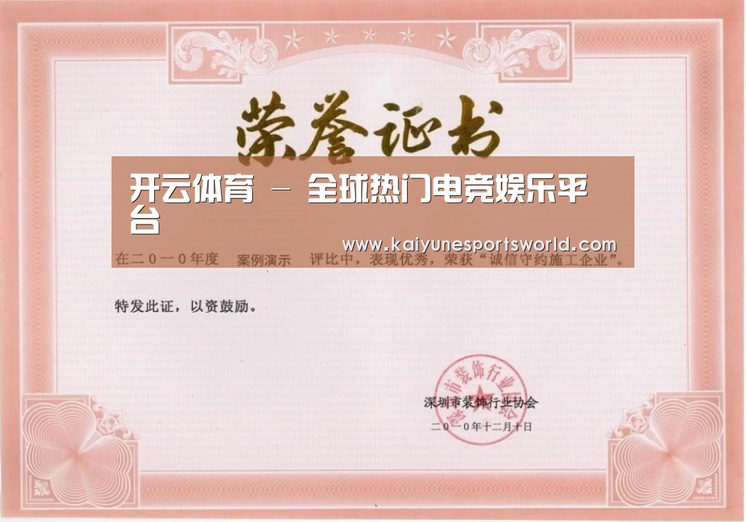 荣誉证书二(图1)